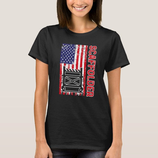Scaffolder Mentoring Scaffold Builder Scaffolding T-Shirt (Vorderseite)