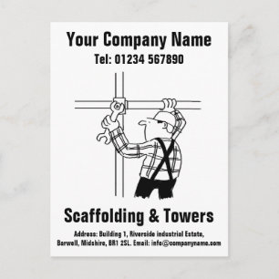 Scaffolder or Scaffolding Company Postkarte