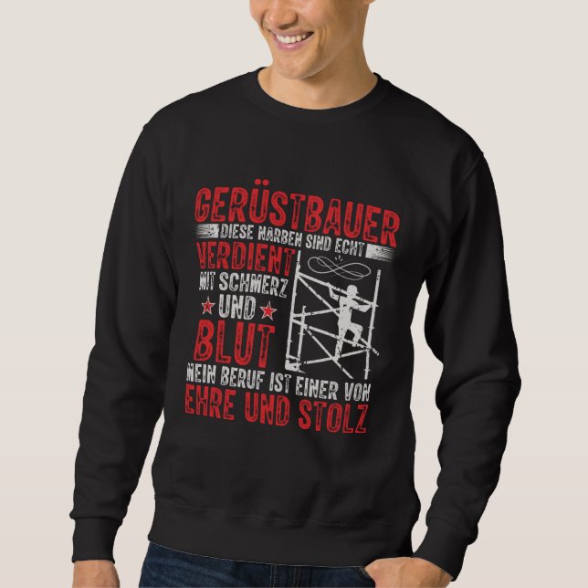 Scaffolding Manager Craft Scaffolder Sweatshirt (Vorderseite)
