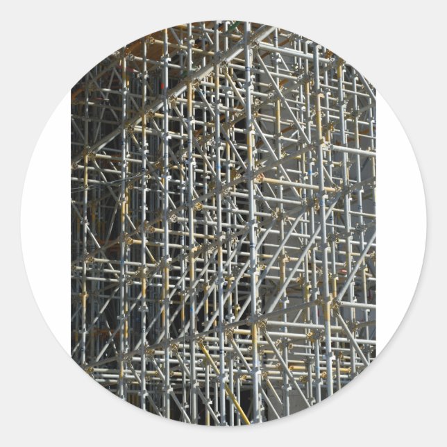 Scaffolding Runder Aufkleber (Vorderseite)