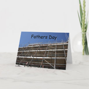 Scaffolding Vaters Day Card Karte