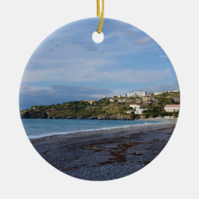 Scalea Strand, Kalabrien Keramik Ornament (Vorne)