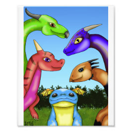 ScaleBeans Dragons Fotodruck
