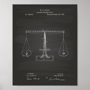 Scales of Justice 1885 Art des brevets - Tableau d