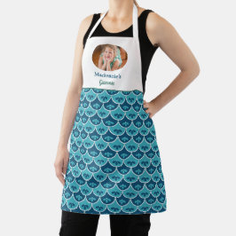 Scallop Blumenfarben Maßgeschneiderte Großkinderfa Schürze