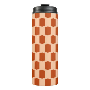 Scallop Grid Terrakotta Weiche Tonerde Thermosbecher