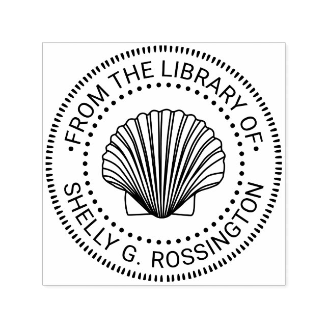 Scallop Muschel #3 NT Bibliotheksname Permastempel (Design)