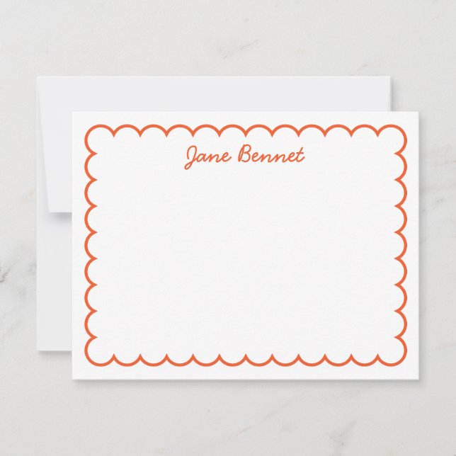 Scallop Notecard Mitteilungskarte (Vorderseite)