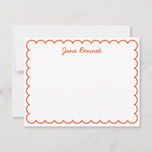 Scallop Notecard Mitteilungskarte