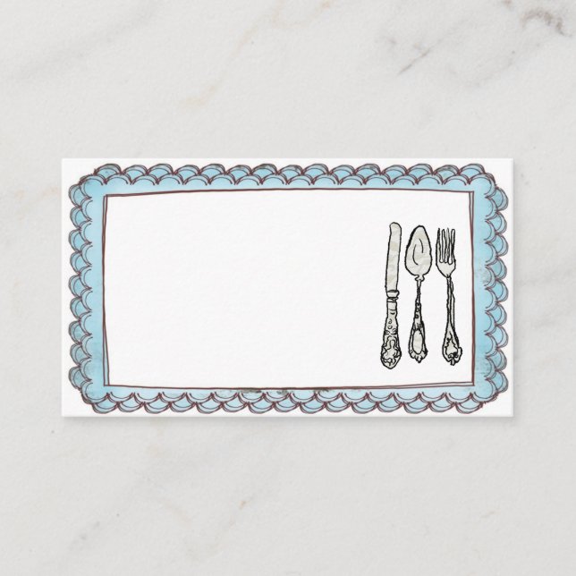 Scallop PlaceCards....................... Platzkarte (Vorderseite)