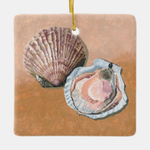 Scallop Stillleben Keramikornament