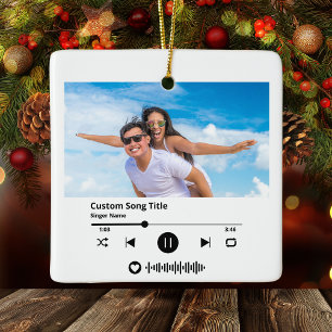 Scan Code Song Weihnachten Keramikornament