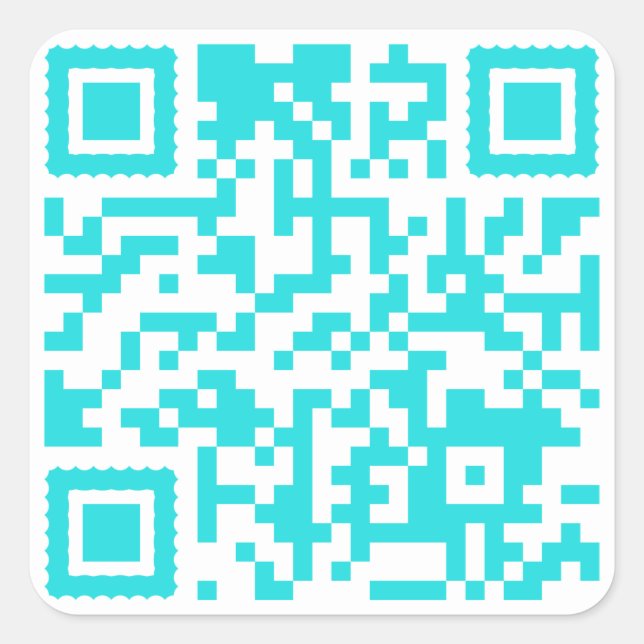 Scan & Discovery: QR-Code-Aufkleber Quadratischer Aufkleber (Vorderseite)