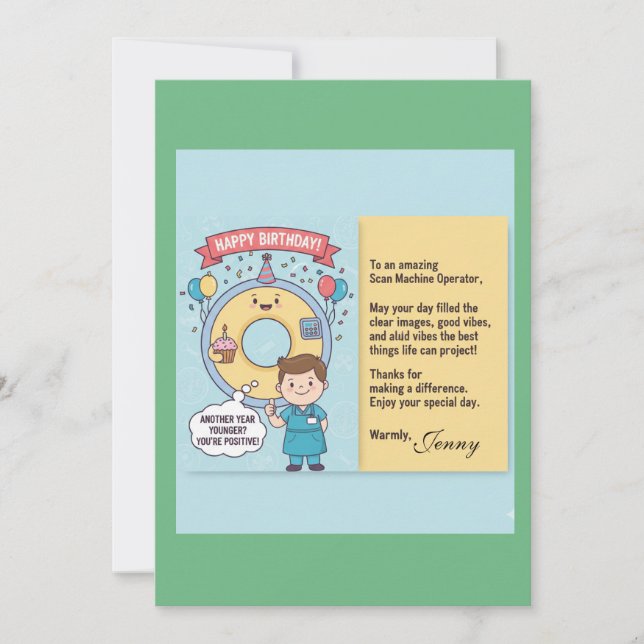 Scan Machine Operators' Birthday Karte (Vorderseite)