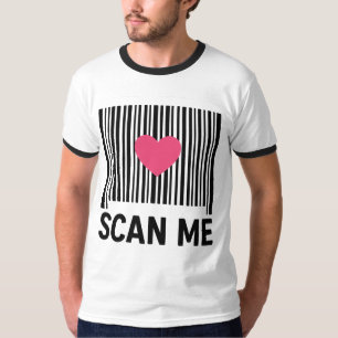 Scan Me - kreativer Strichcode mit Herzdesign T-Shirt