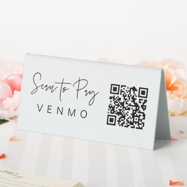 Scan-Pay QR-Code Mobile Checkout Table Zelt-Zeiche Tischaufsteller (In Situ (Hochzeit))