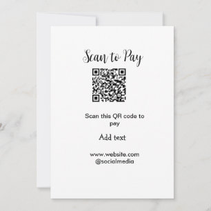 Scan-QR-Code bezahlen Fügen Sie E-Mail-Daten der W Feiertagskarte