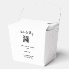 Scan-QR-Code bezahlen Fügen Sie E-Mail-Daten der W Geschenkschachtel