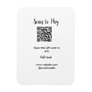 Scan-QR-Code bezahlen Fügen Sie E-Mail-Daten der W Magnet