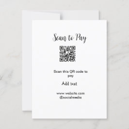 Scan-QR-Code bezahlen Fügen Sie E-Mail-Daten der W Postkarte