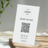 Scan to Pay Business Logo Qr Code Pedestzeichen