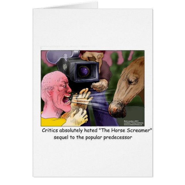Scandale Horse Drôle Tee - shirt Cartes Cadeaux Pl (Devant)