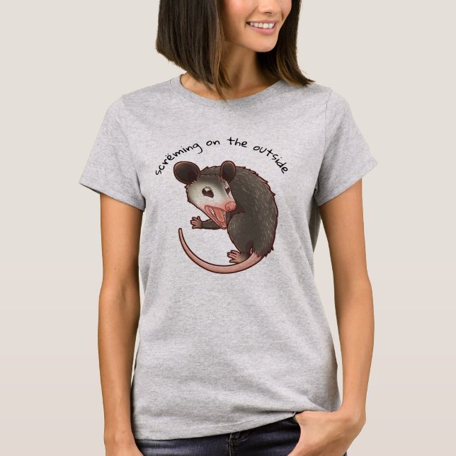 Scandale Sur Le T-shirt De Possum À L'Extérieur (Devant)