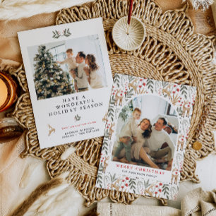Scandi 2 Photo Carte de Noël Boho Nordic Holiday