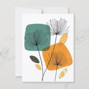 Scandi Bloom No.302 Postkarte