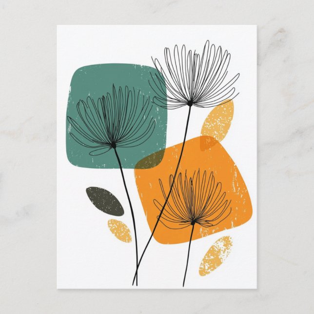 Scandi Bloom No.302 Postkarte (Vorderseite)