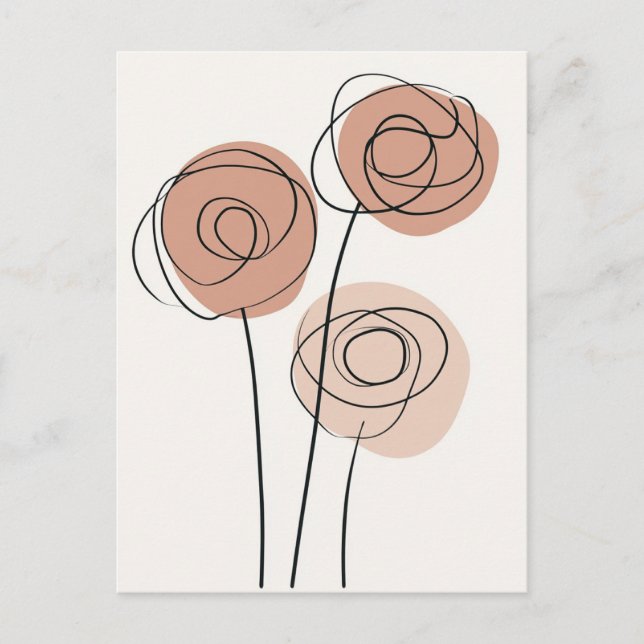 Scandi Bloom Nr. 281 Postkarte (Vorderseite)