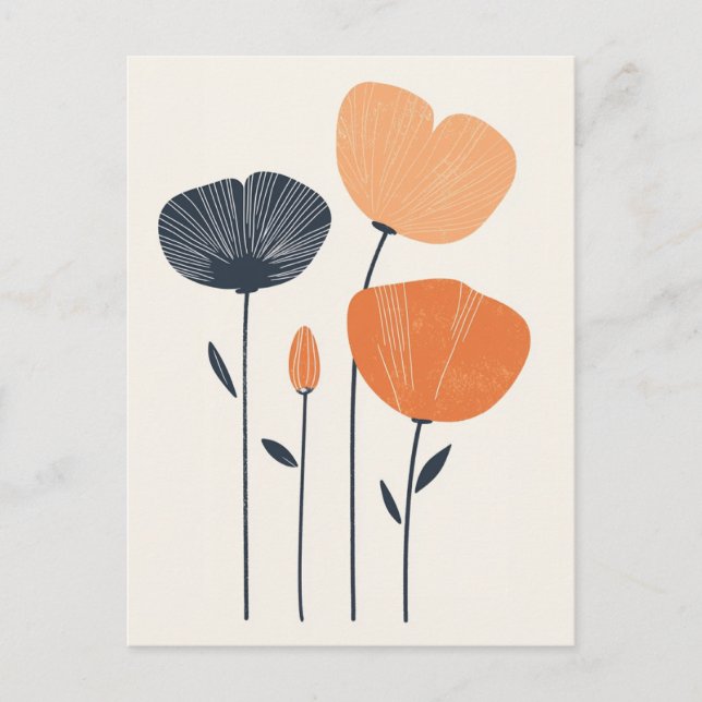 Scandi Bloom Nr. 286 Postkarte (Vorderseite)