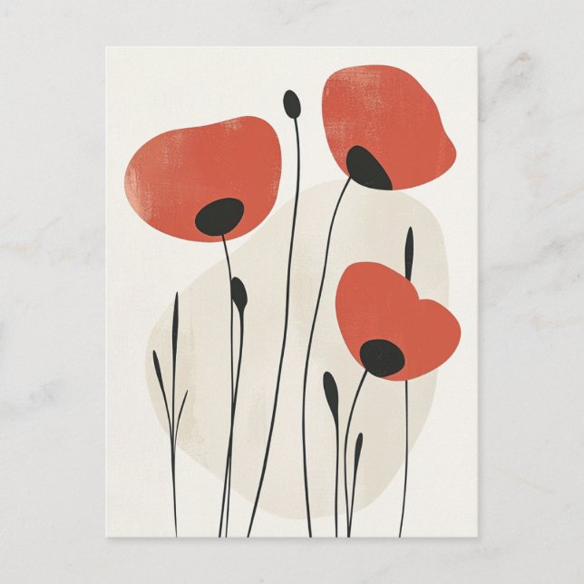 Scandi Bloom Nr. 287 Postkarte (Vorderseite)