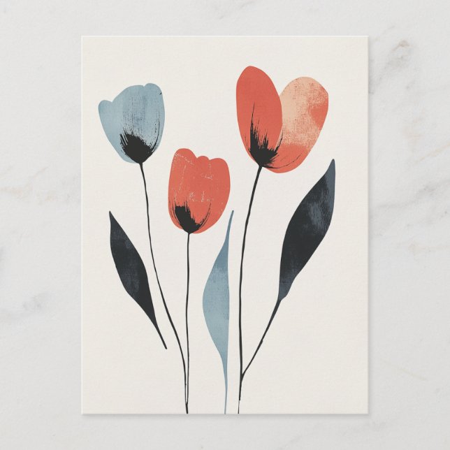 Scandi Bloom Nr. 296 Postkarte (Vorderseite)