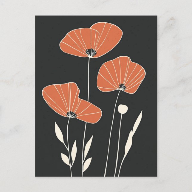 Scandi Bloom Nr. 311 Postkarte (Vorderseite)