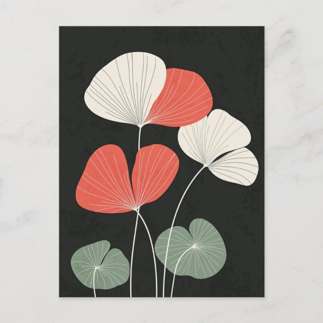 Scandi Bloom Nr. 322 Postkarte (Vorderseite)