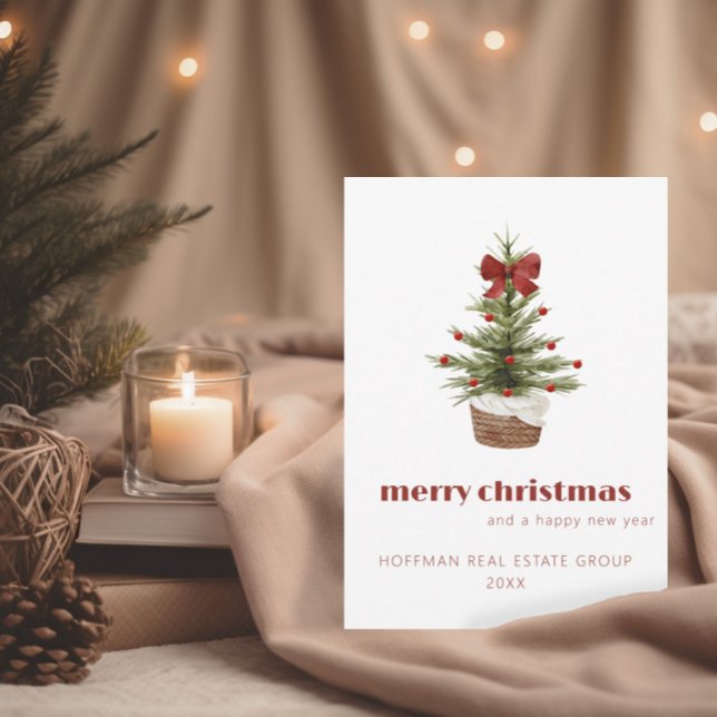 Scandi Christmas Tree | Corporate Holiday Card Einladung (Von Creator hochgeladen)