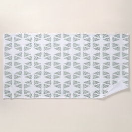 Scandi Christmas Tree Pattern Strandtuch