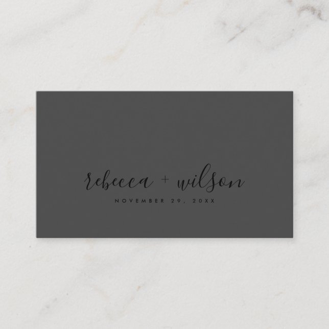 SCANDI CLEAN BLACK BLUSH MINIMAL WEDEN DANK VISITENKARTE (Vorderseite)