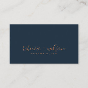 SCANDI CLEAN NAVY RUST MINIMAL WEDEN VISITENKARTE