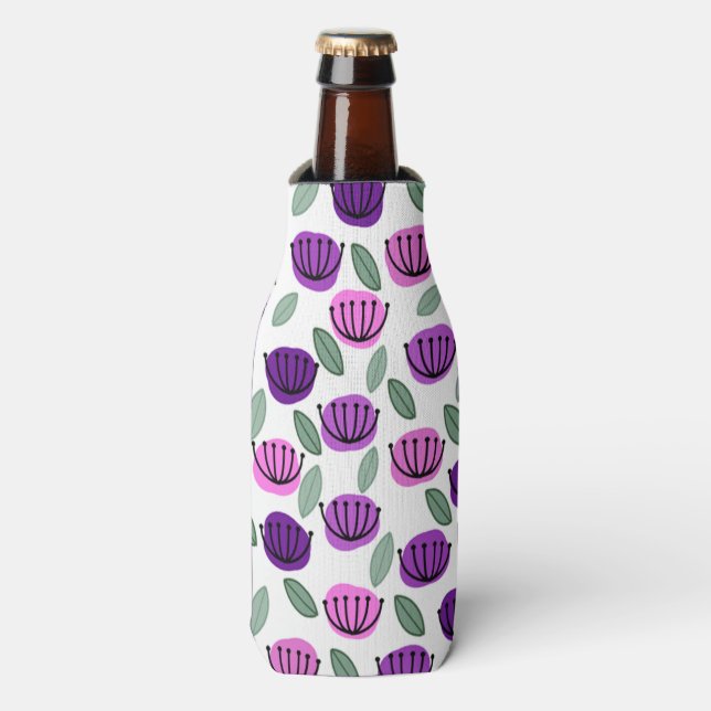 Scandi-Cup-Blume Flaschenkühler (Flaschenvorderseite)