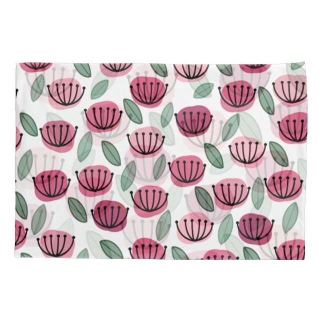 Scandi-Cup-Blume Kissenbezug (Rückseite)