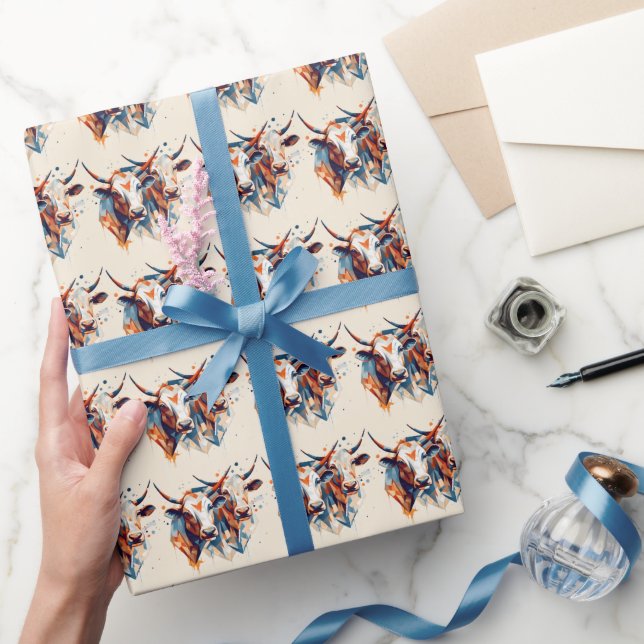 Scandi Farmhouse Cattle Geschenkpapier (Schenken)