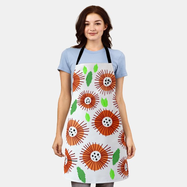 Scandi Flower Garden Schürze (Getragen)