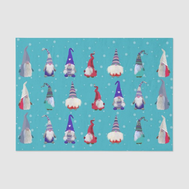 Scandi Gnomos Weihnachtsbuch 2 Seidenpapier (Vorderseite)