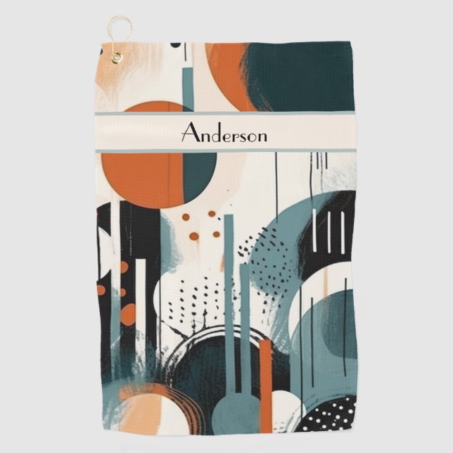 Scandi Groove, Brauch Golfhandtuch (Vorderseite)