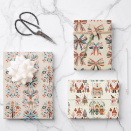 Scandi Holiday Geschenkpapier Set