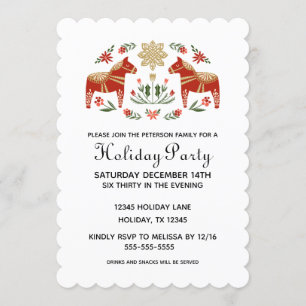 Scandi Holiday Party Einladung
