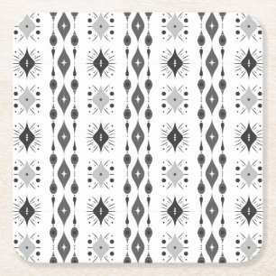 Scandi Motif Rechteckiger Pappuntersetzer