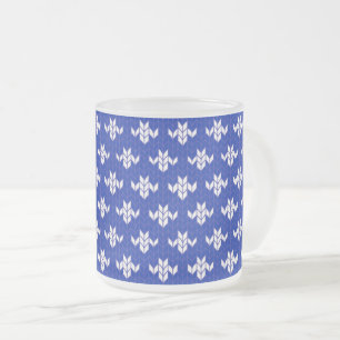 SCANDIA BLAUE STRICK Mattiert Glass Tasse